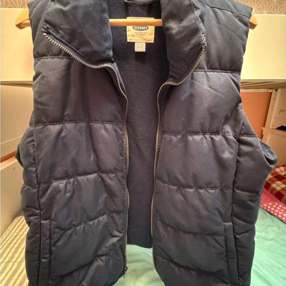 Old Navy Navy Blue Puffer Vest